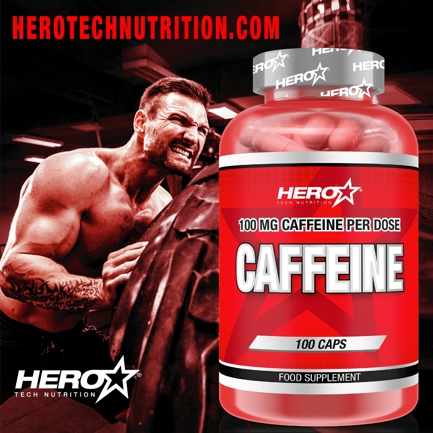 CAFFEINE HERO TECH NUTRITION herotechnutrition